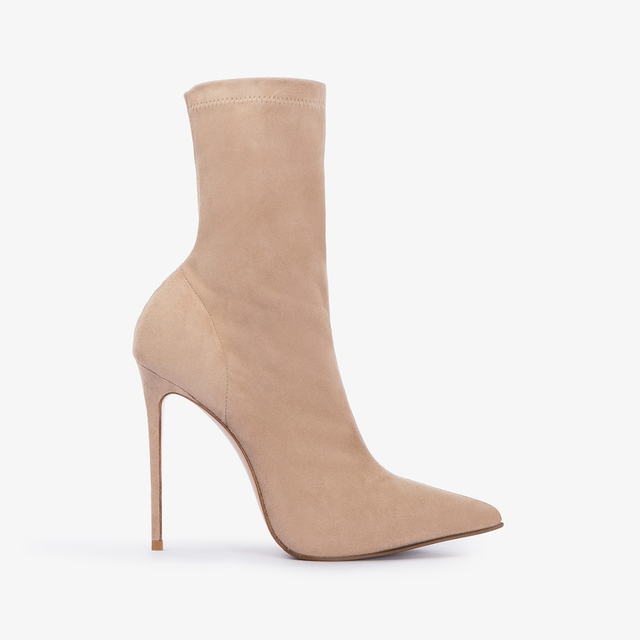 Le Silla Stivaletto camoscio stretch beige tower