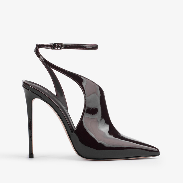 Le Silla Décolleté cut-out vernice rossa cherry
