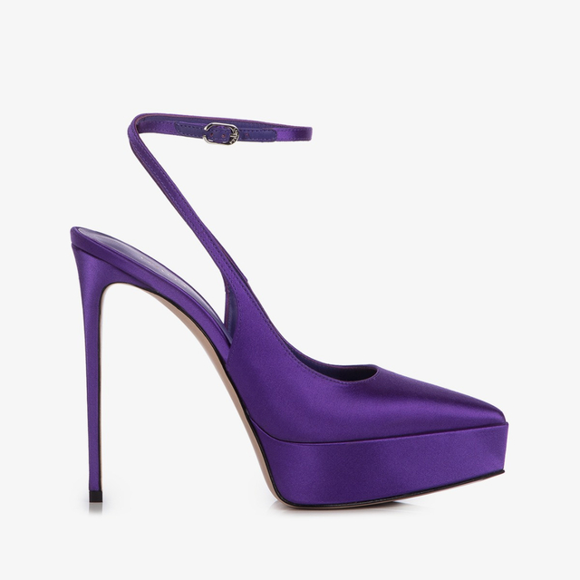 Le Silla Slingback con plateau raso viola kamala