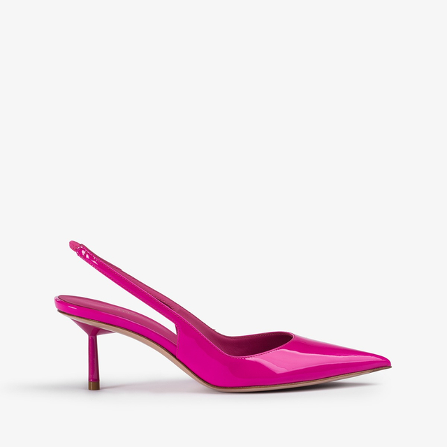 Le Silla Slingback vernice fucsia bouganville