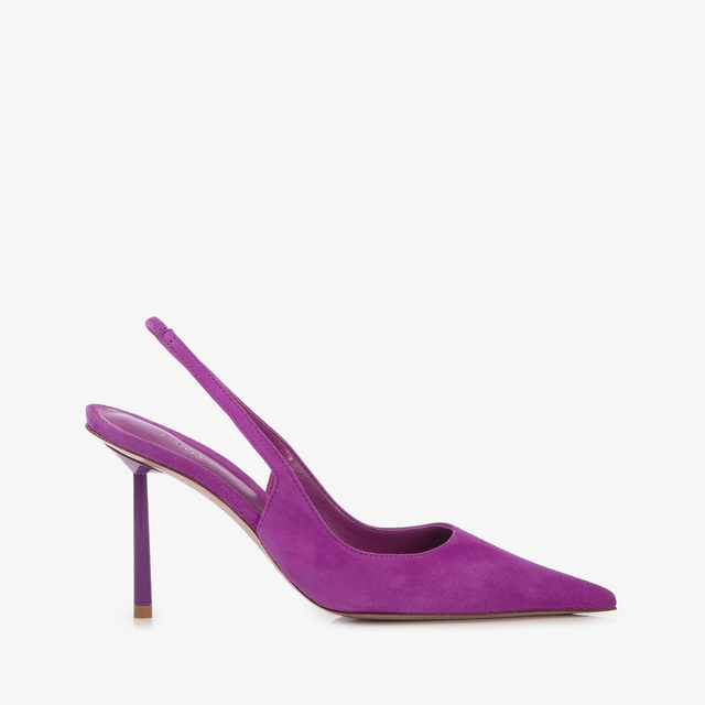 Le Silla Slingback camoscio lavanda darling