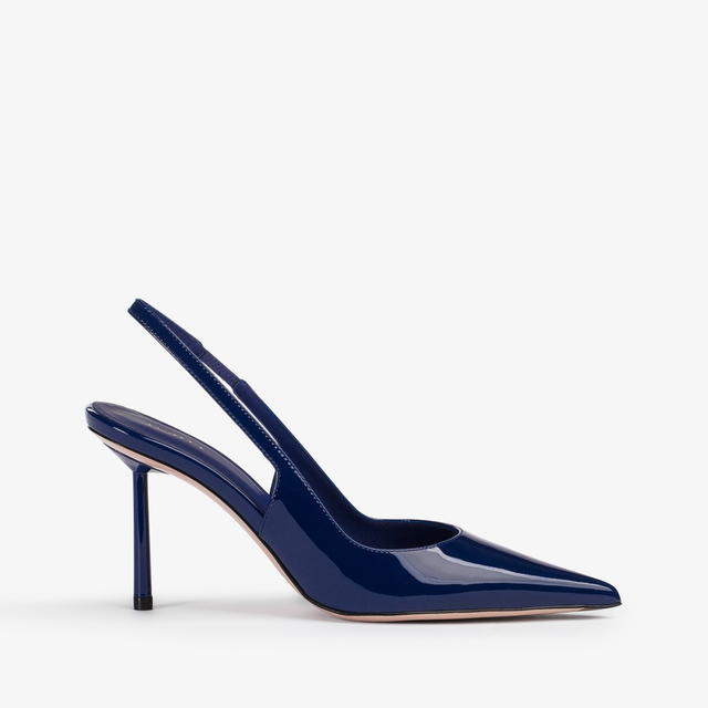 Le Silla Slingback vernice blu