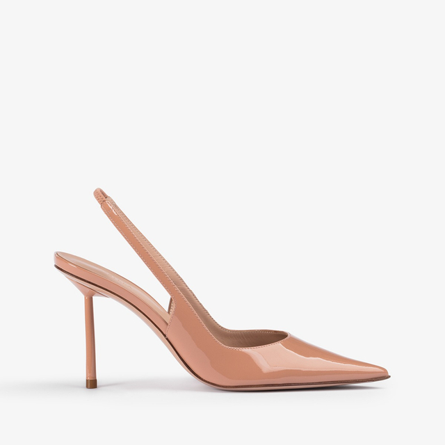 Le Silla Slingback vernice nude phard