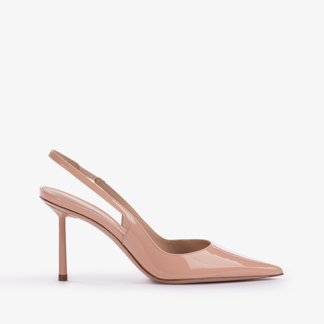 Le Silla Slingback vernice nude skin