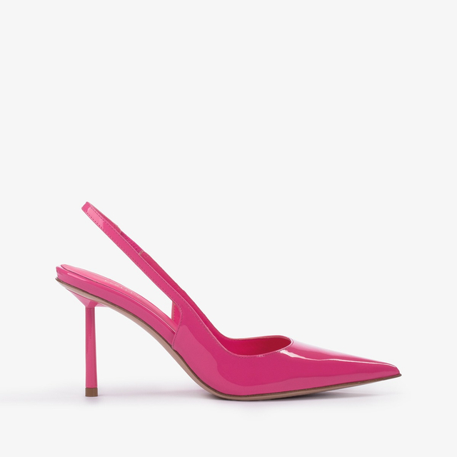 Le Silla Slingback vernice fucsia party