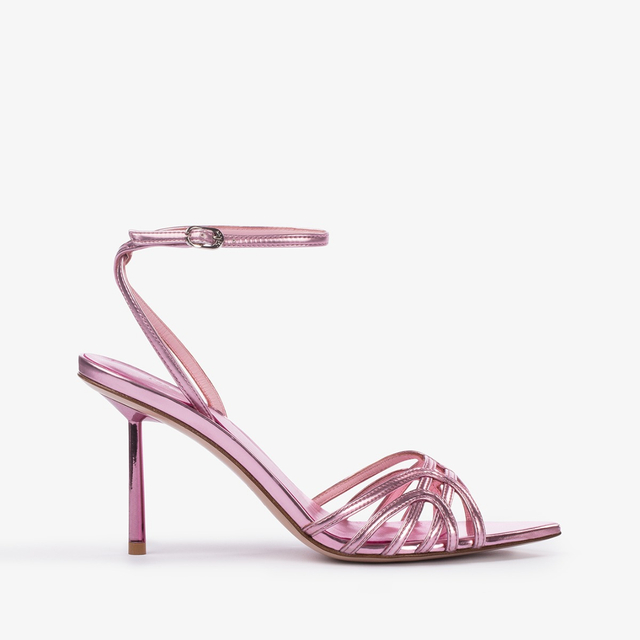 Le Silla Sandalo metallizzato rosa dea