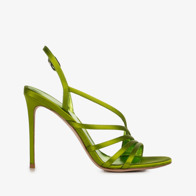 Le Silla Sandalo raso verde tokyo