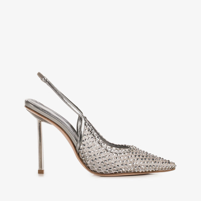 Le Silla Slingback gioiello rete argento