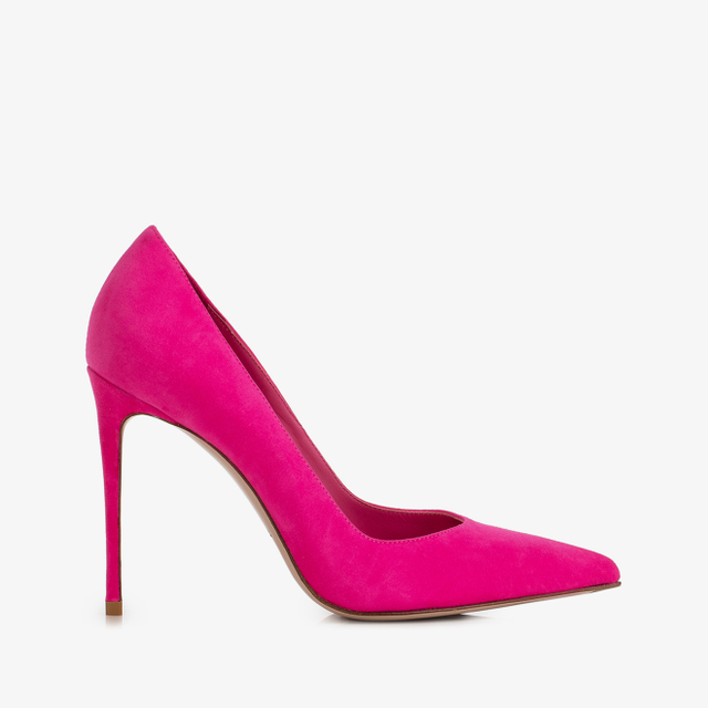 Le Silla Décolleté camoscio fucsia bouganville