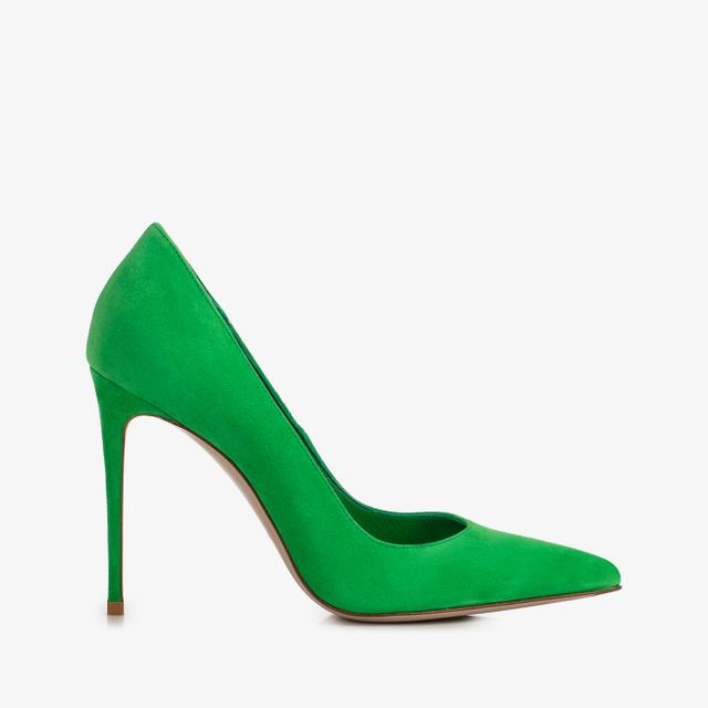 Le Silla Décolleté camoscio verde emerald