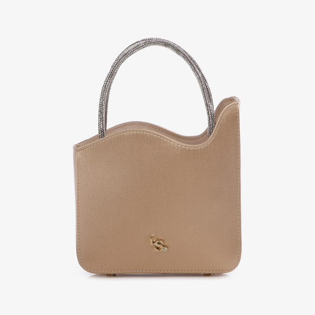 Le Silla Mini bag raso oro e Cristalli