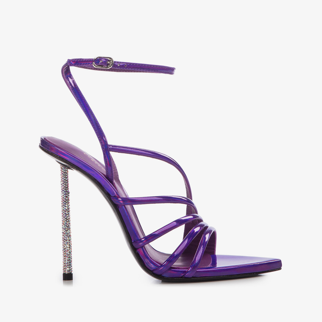 Le Silla Sandalo iridescente viola kamala