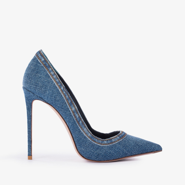 Le Silla Décolleté denim blu