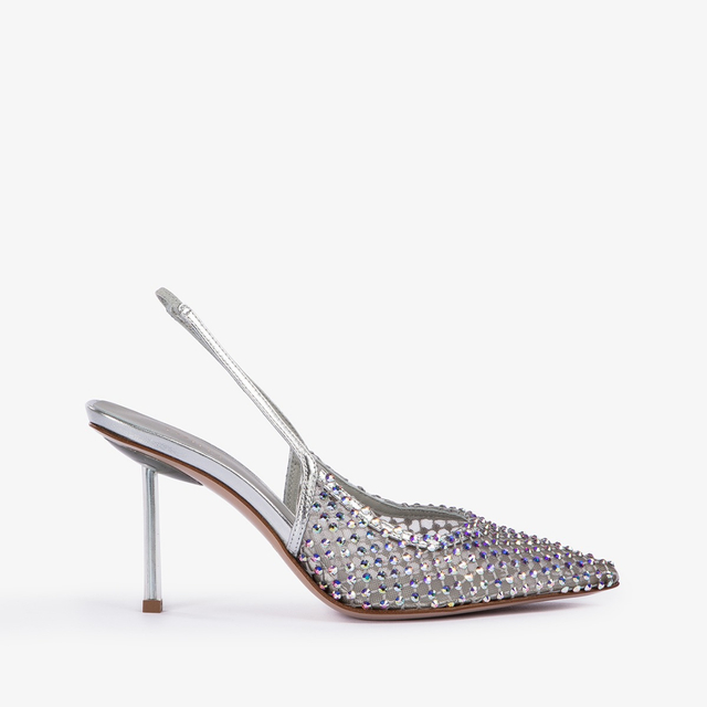 Le Silla Slingback gioiello rete argento eclissi