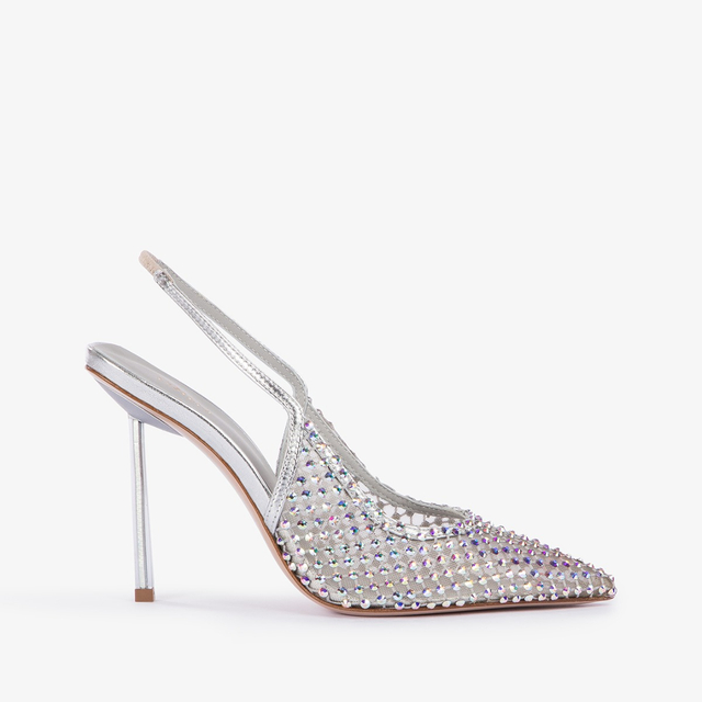 Le Silla Slingback gioiello rete argento eclissi