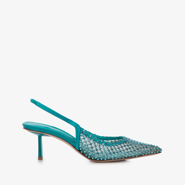 Le Silla Slingback gioiello rete verde procida